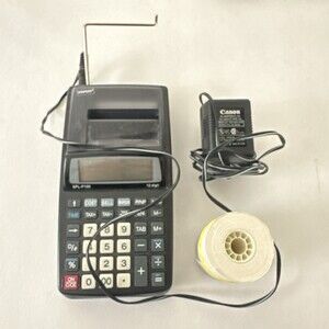 Staples SPL-P100 Calculator -USED -WORKING W Adapter Canon Ac-360